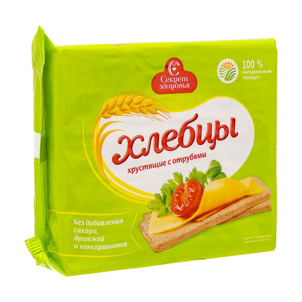 Хлебцы хрустящие с отрубями, Секрет здоровья,  130 г